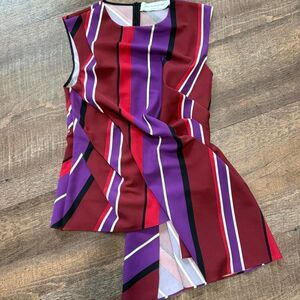 Zara Woman Studio striped sleeveless blouse